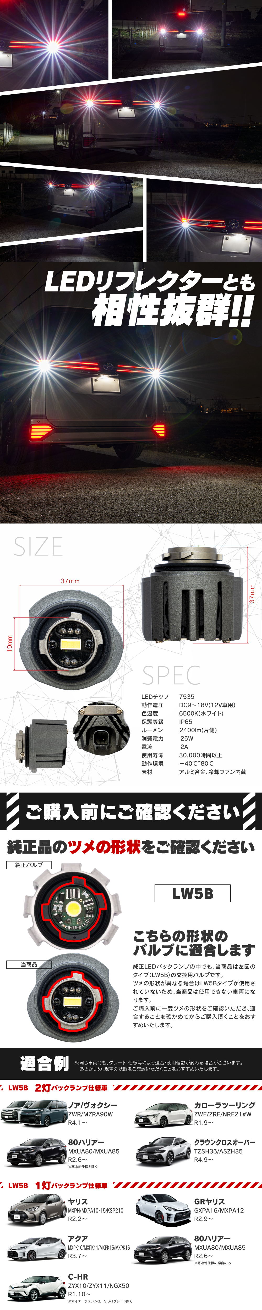 LEDバックランプ